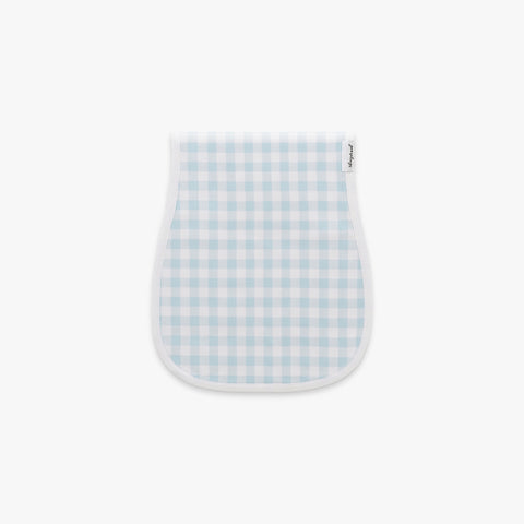 Picnic Gingham Burp Cloth in Blue