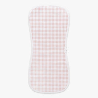 Picnic Gingham Burp Cloth In Pink