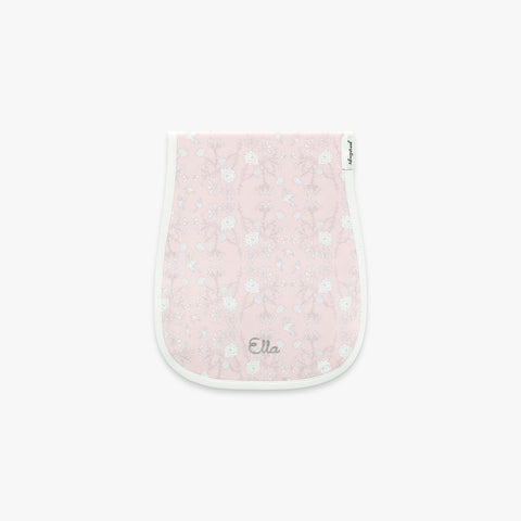 Bird's Song Burp Cloth in Pink