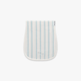 Seaside Stripes Burp Cloth in Ocean