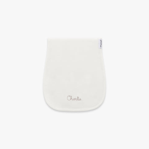 Solid Burp Cloth in Ivory