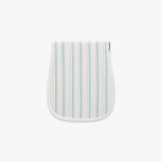 Seaside Stripes Burp Cloth in Ocean
