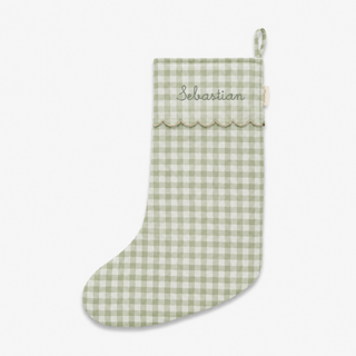 holiday stocking with the monogram Sebastian