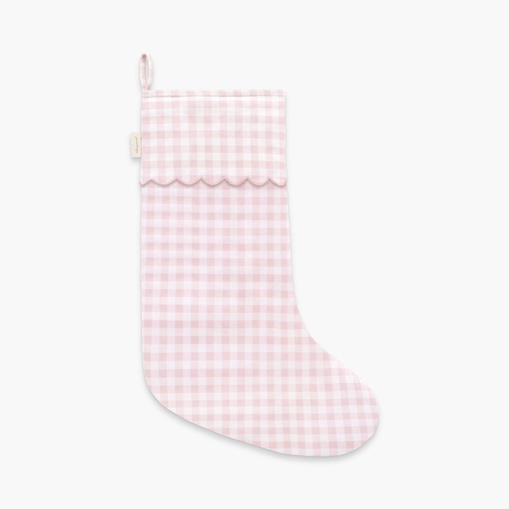 Christmas Stocking in Pink Gingham 
