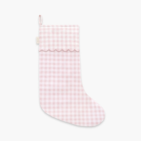 Christmas Stocking in Pink Gingham 