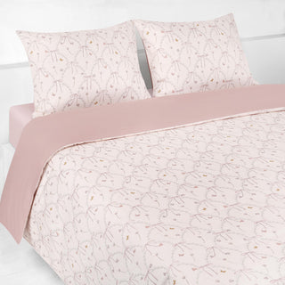 Bows & Butterfly Kisses Full/Queen Duvet Cover in Pink