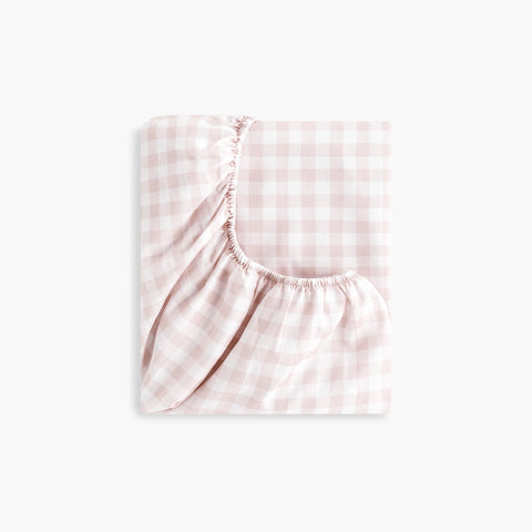 Picnic Gingham Changing Mat in Pink