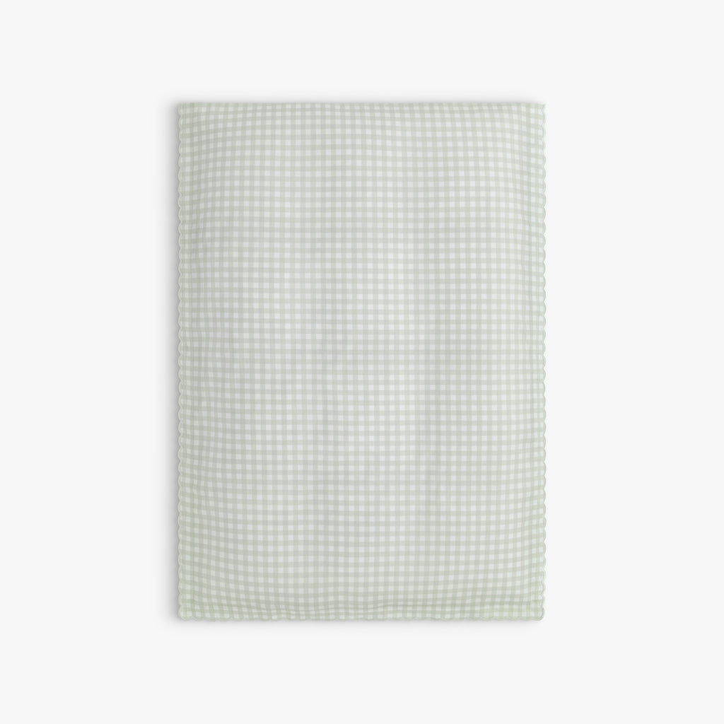 Personalize Me: Picnic Gingham Baby Duvet in Green