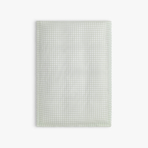 Picnic Gingham Baby Duvet in Green