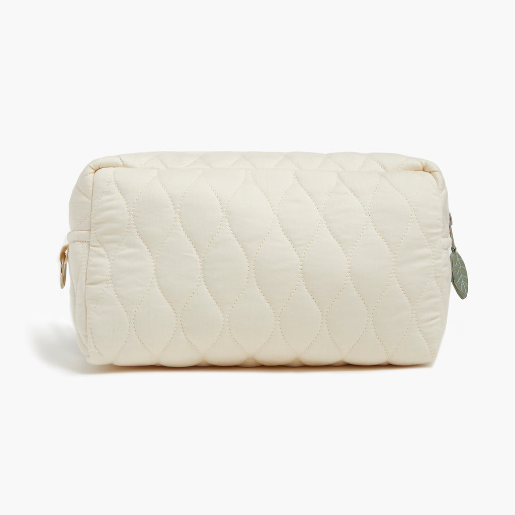 Personalize Me: Quilted toiletry bag on a white background