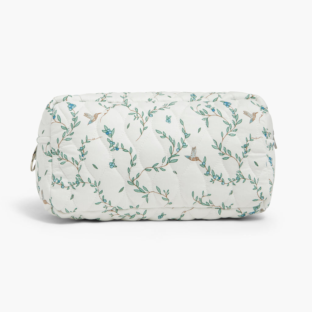 Personalize Me: Quilted bag with floral pattern on a white background