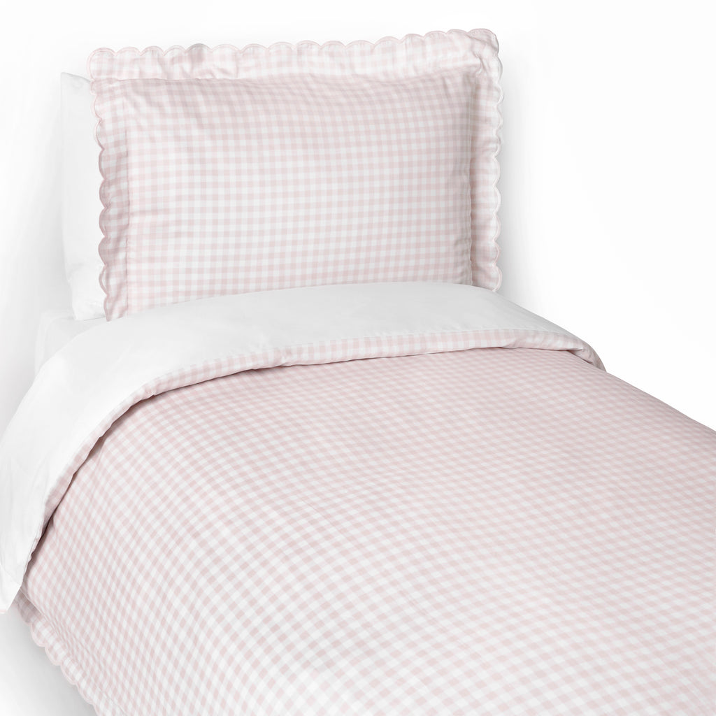 Personalize Me: Twin GIngham in Pink with a pillowcase