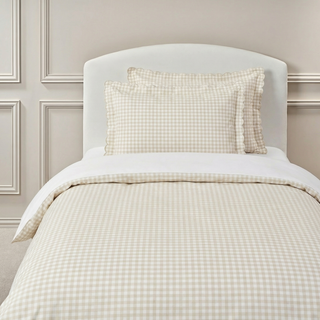 Picnic Gingham Twin Set in Beige