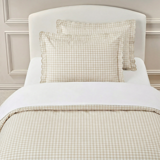 Picnic Gingham Twin Set in Beige