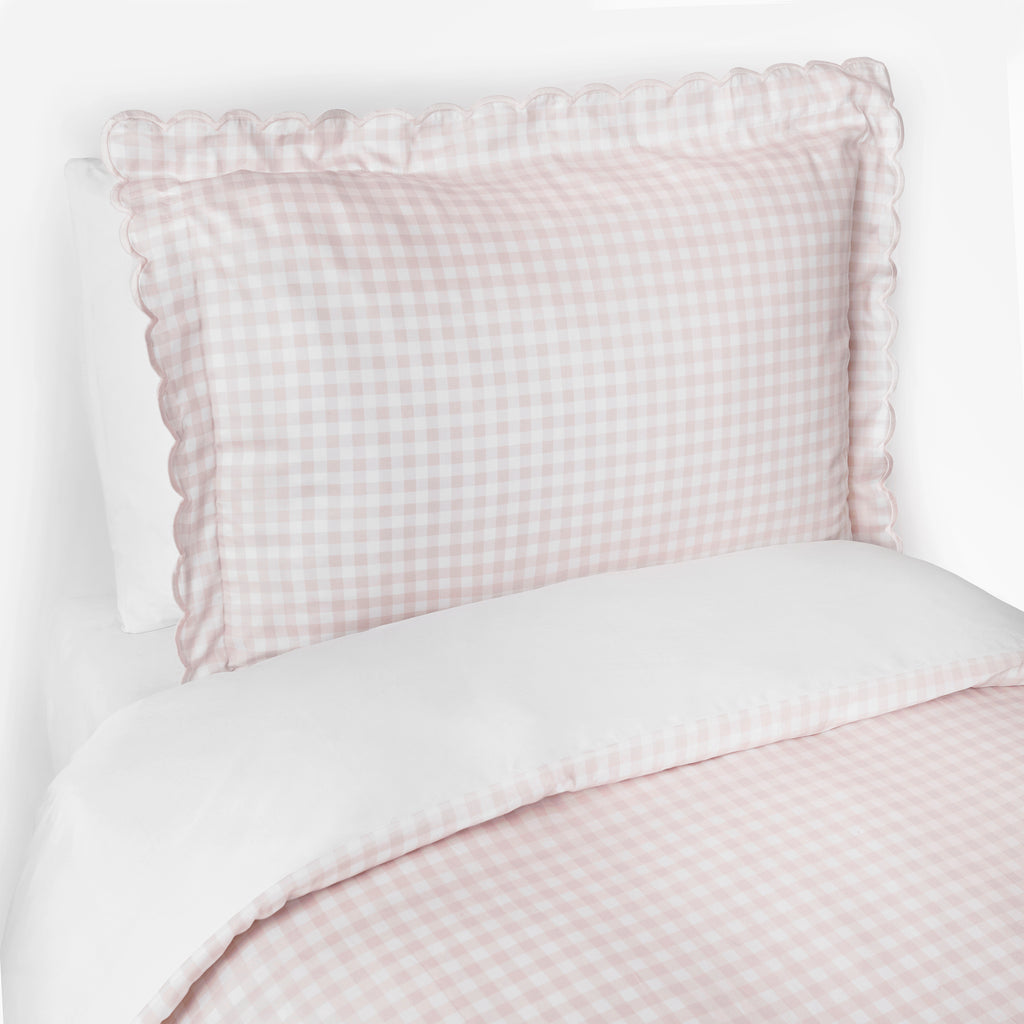 Personalize Me: Twin GIngham in Pink with a pillowcase