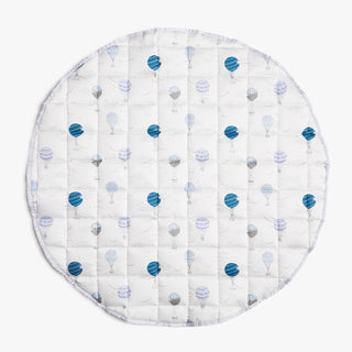 Front of play mat, Touch The Sky print in Blue.