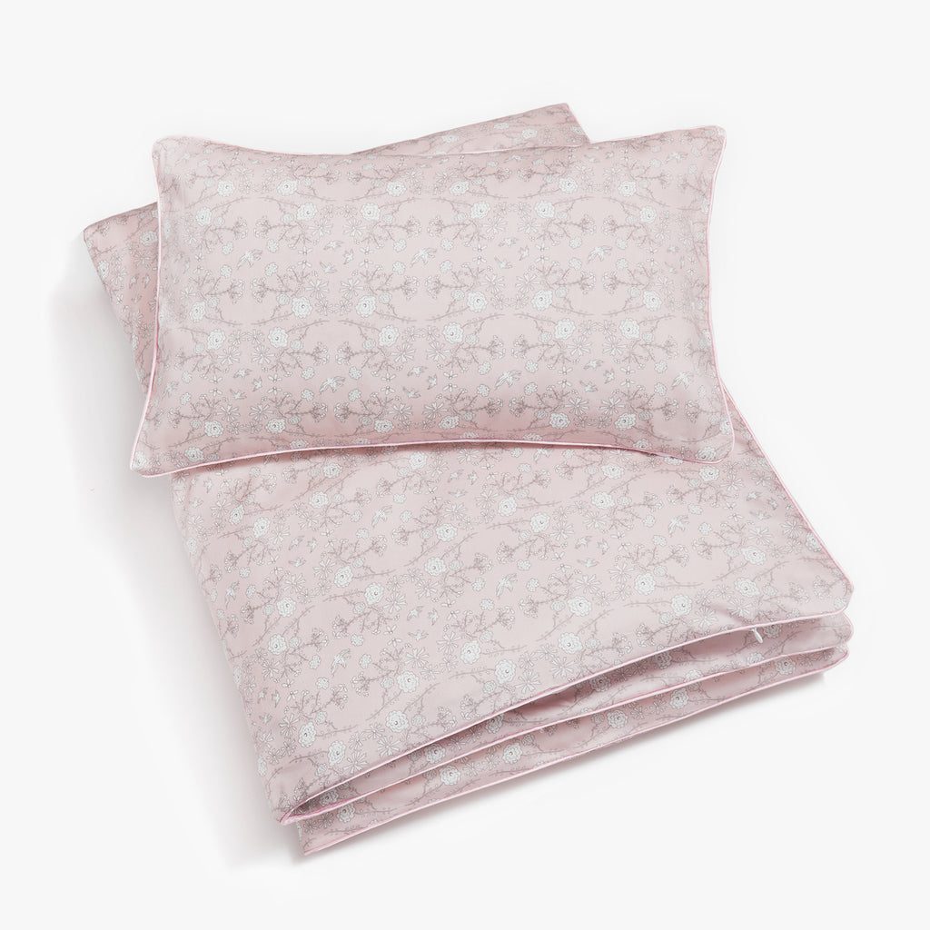 Personalize Me: Birds Song Pink Toddler Duvet