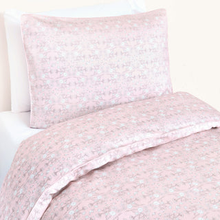 birds song in pink twin duvet