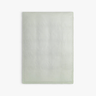 Picnic Gingham Toddler Duvet in Green 