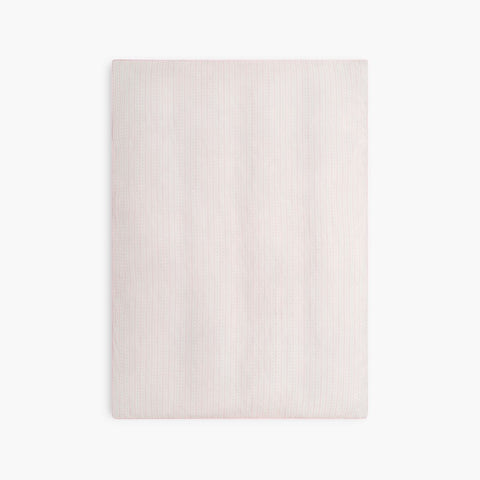 Petal Scallops Toddler Duvet in Pink laid flat