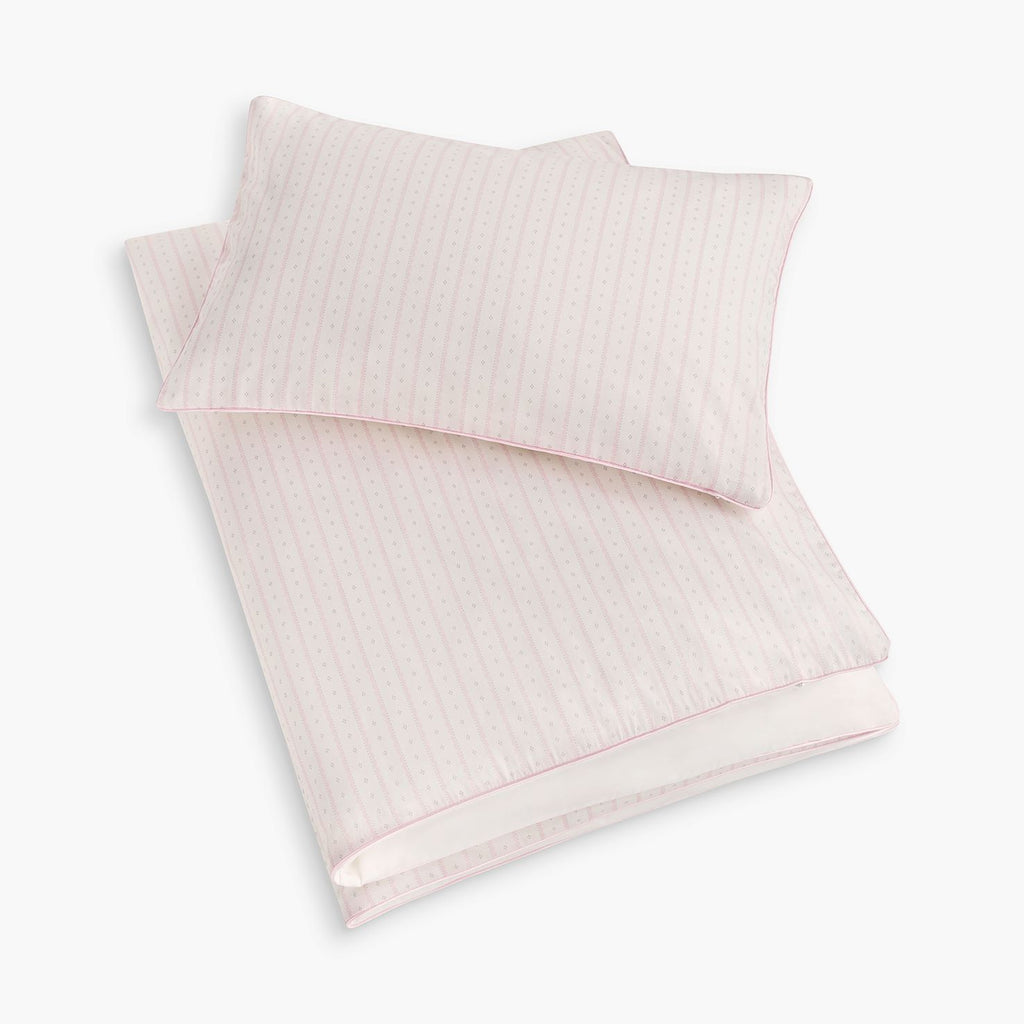 Personalize Me: Petal Scallops Toddler Duvet in Pink