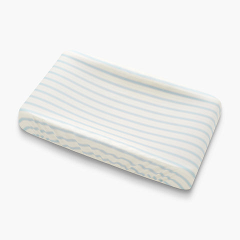 Seaside Stripe Changing Mat in Ocean