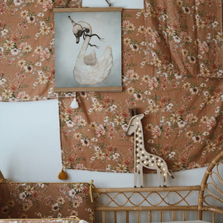 Little Lights Giraffe Lamp on a bed