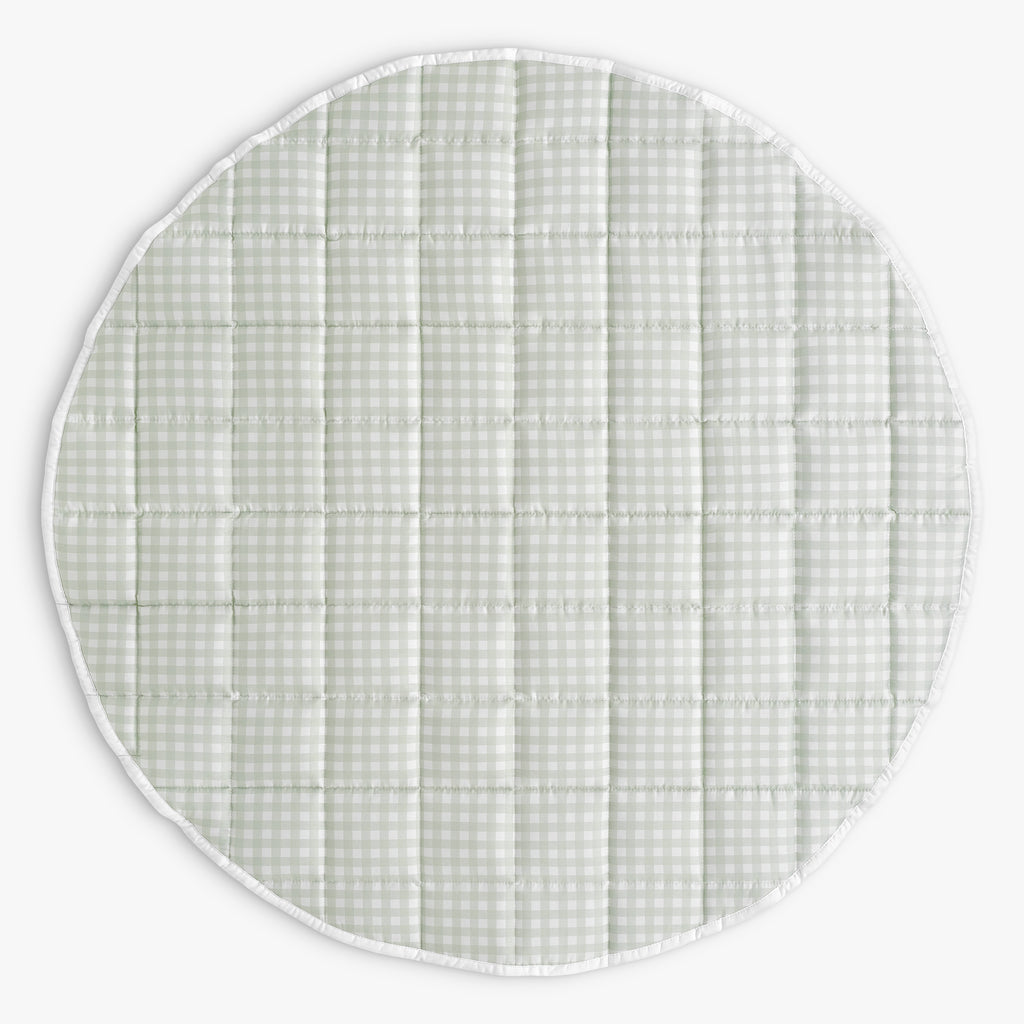 Picnic Gingham Play Mat in Green
