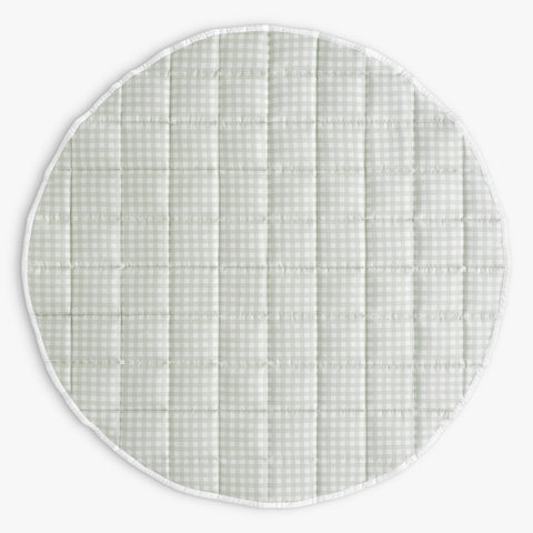 Picnic Gingham Play Mat in Green
