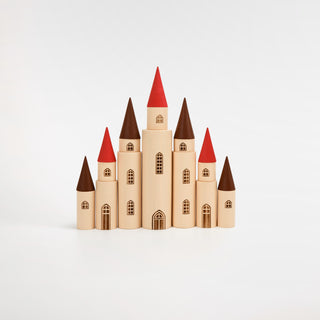Fairytale Kingdom Tower with wooden cones
