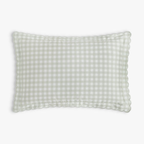 Picnic Gingham Toddler Pillow in Green
