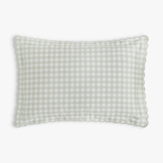 Picnic Gingham Toddler Pillow in Green
