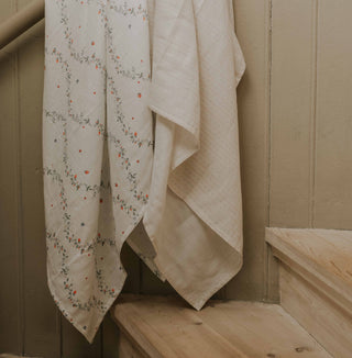Petal Scallops and Botanical Berries Swaddle