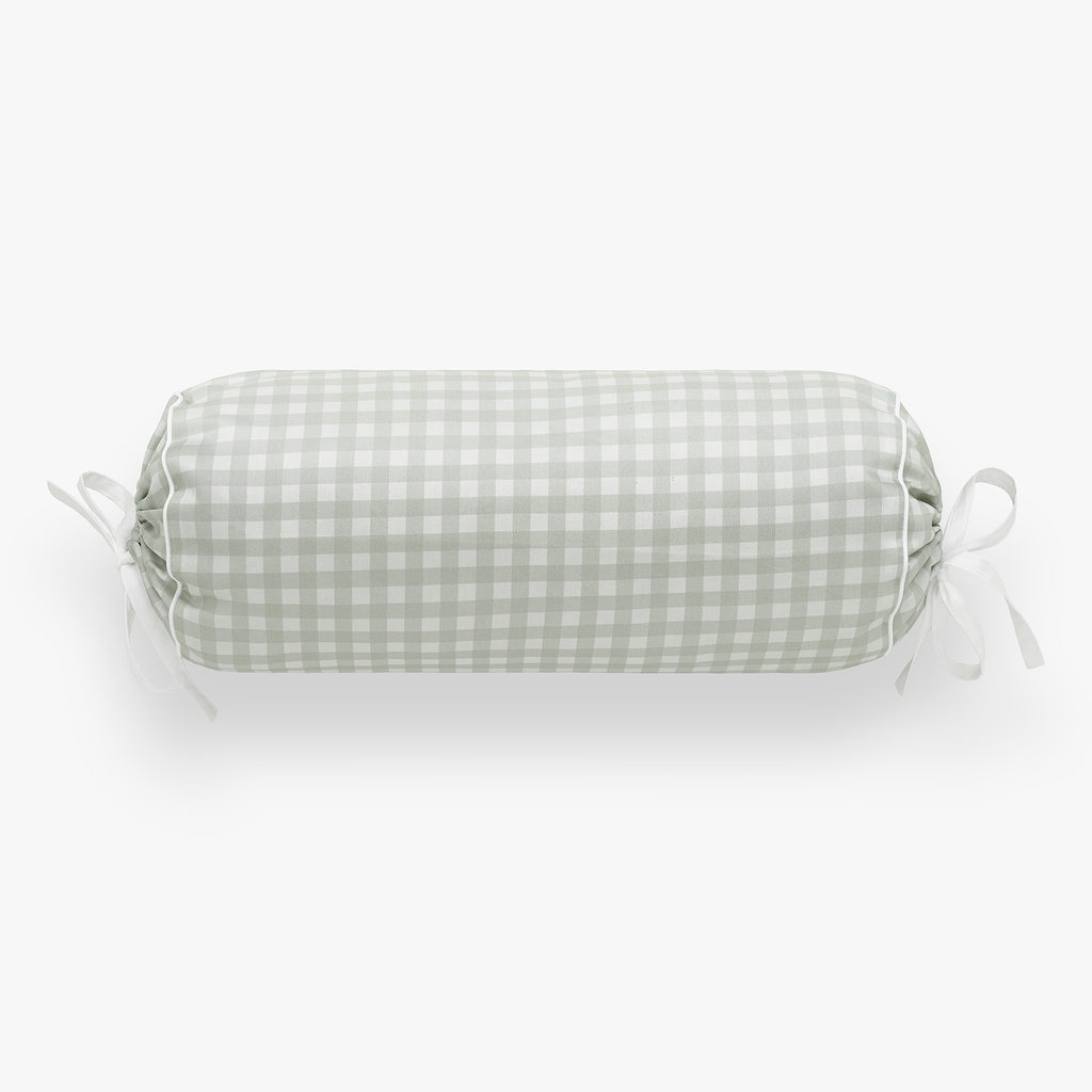 Personalize Me: Rectangular checkered pillow on a white background
