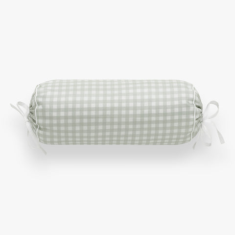 Rectangular checkered pillow on a white background
