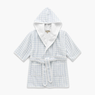 Child's bathrobe in Picnic Gingham - Blue. 