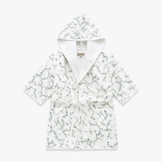 Children's hooded bathrobe in Secret Garden. 