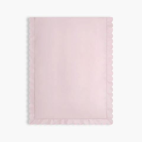 Scalloped Starlight Baby Duvet in Rose