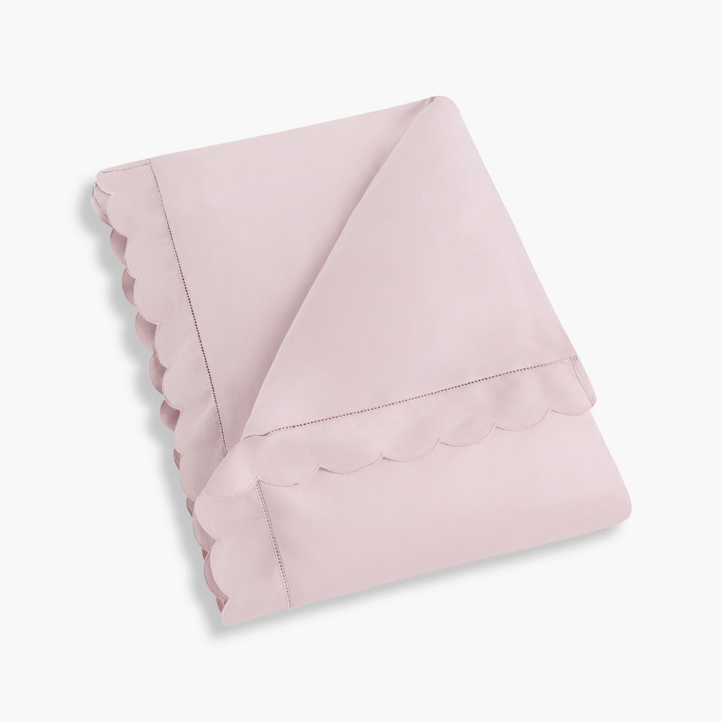 Personalize Me: Scalloped Starlight Baby Duvet in Rose