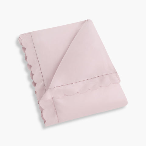 Scalloped Starlight Baby Duvet in Rose