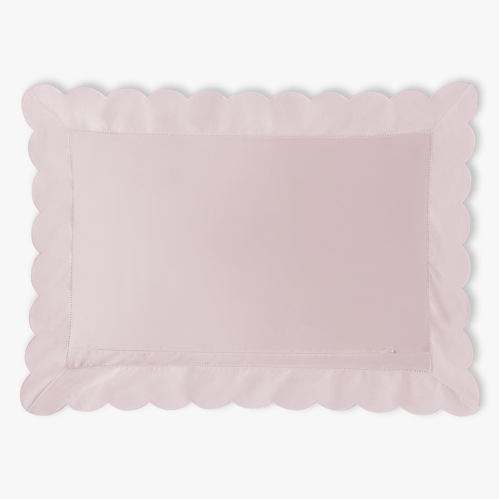 Personalize Me: Scalloped Starlight Toddler Pillow in Rose Backside