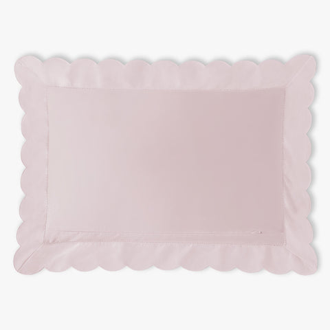 Scalloped Starlight Toddler Pillow in Rose Backside