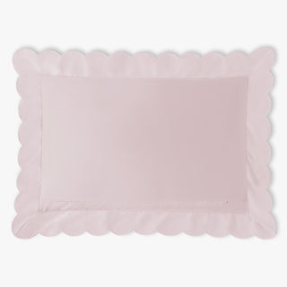 Scalloped Starlight Toddler Pillow in Rose Backside