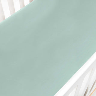 Solid Crib Sheet in Aqua