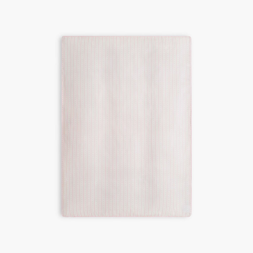 Personalize Me: Petal Scallops Baby Duvet in Pink laid flat 