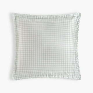 Picnic Gingham Euro Sham in Green