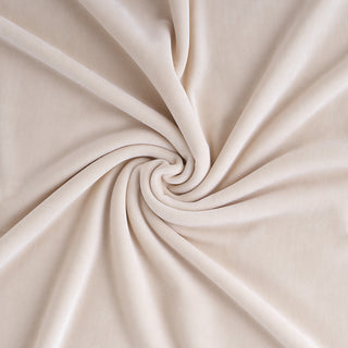 Beige blanket in a swirl pattern