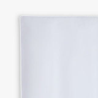 Classic Piped Baby Duvet in Blue corner shot uplcose
