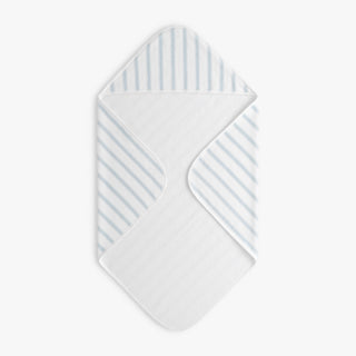 Hooded baby towel in Seaside Stripes