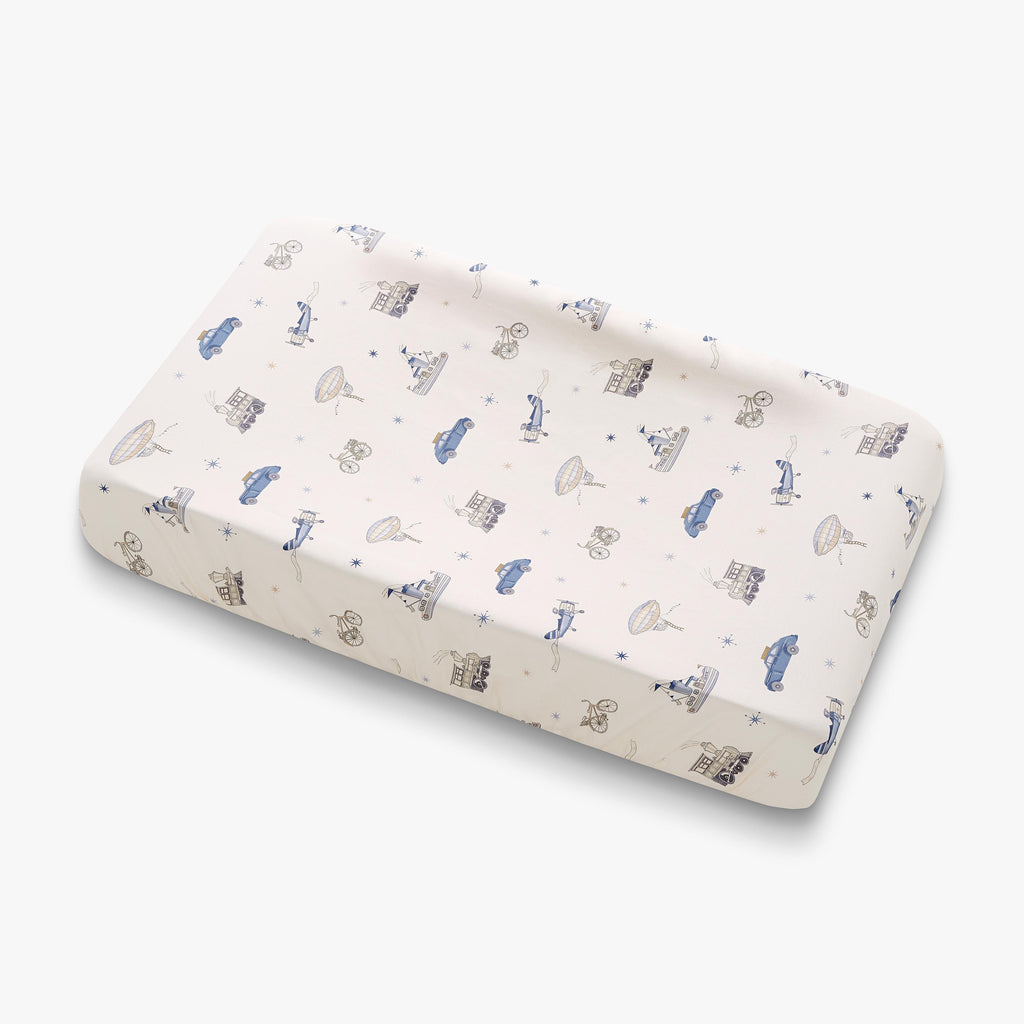 Transport Treasures Changing Mat in Blue